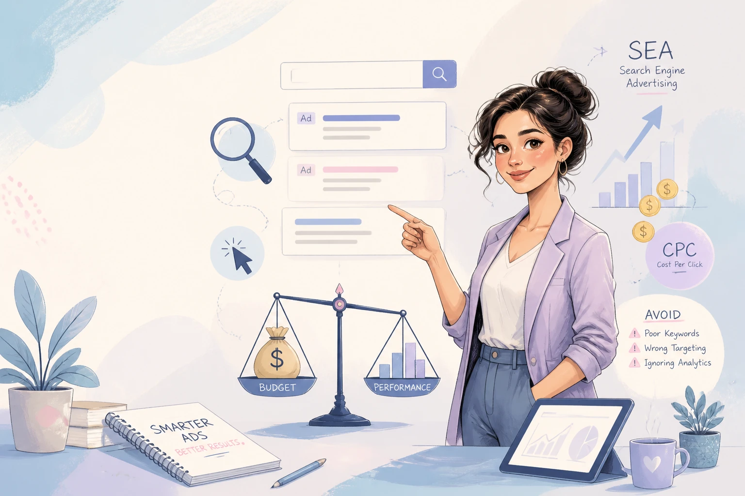 Publicité SEA : fonctionnement, coût et erreurs à éviter